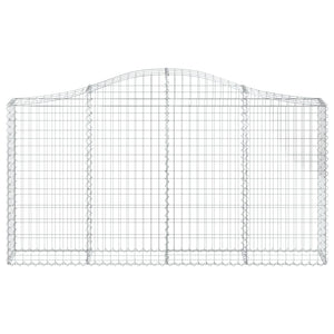 Gabionkurver buede 40 stk 200x30x100/120 cm galvanisert jern