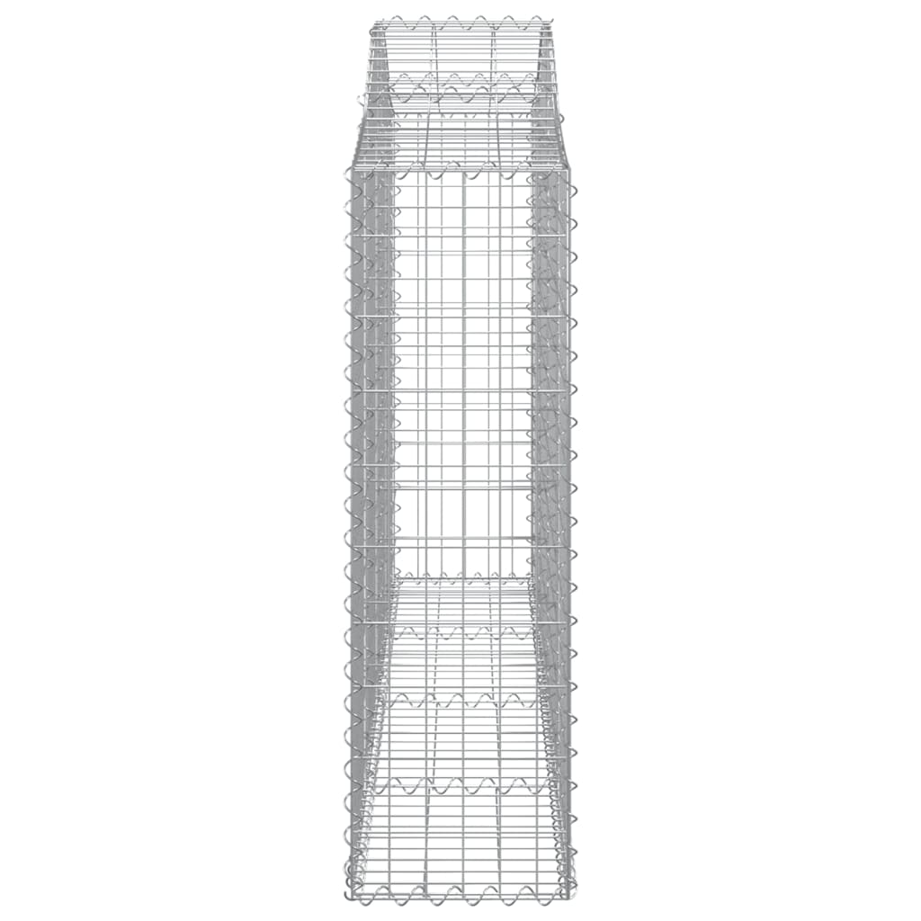 Gabionkurver buede 40 stk 200x30x100/120 cm galvanisert jern