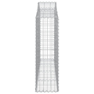 Gabionkurver buede 40 stk 200x30x100/120 cm galvanisert jern