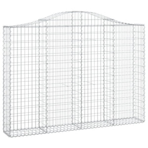 Gabionkurver buede 11 stk 200x30x140/160 cm galvanisert jern