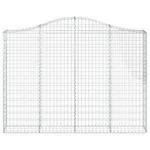 Gabionkurver buede 11 stk 200x30x140/160 cm galvanisert jern