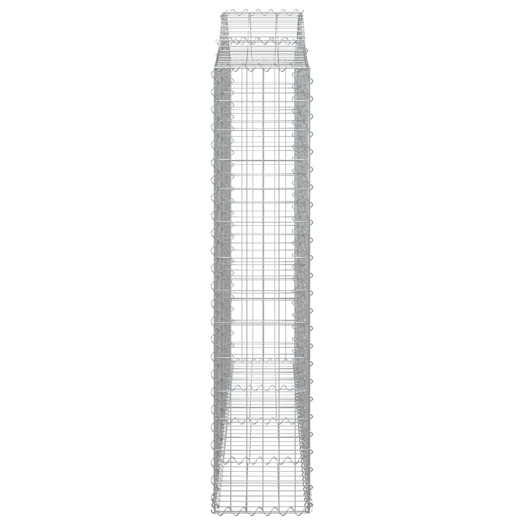 Gabionkurver buede 11 stk 200x30x140/160 cm galvanisert jern