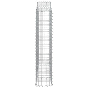 Gabionkurver buede 11 stk 200x30x140/160 cm galvanisert jern