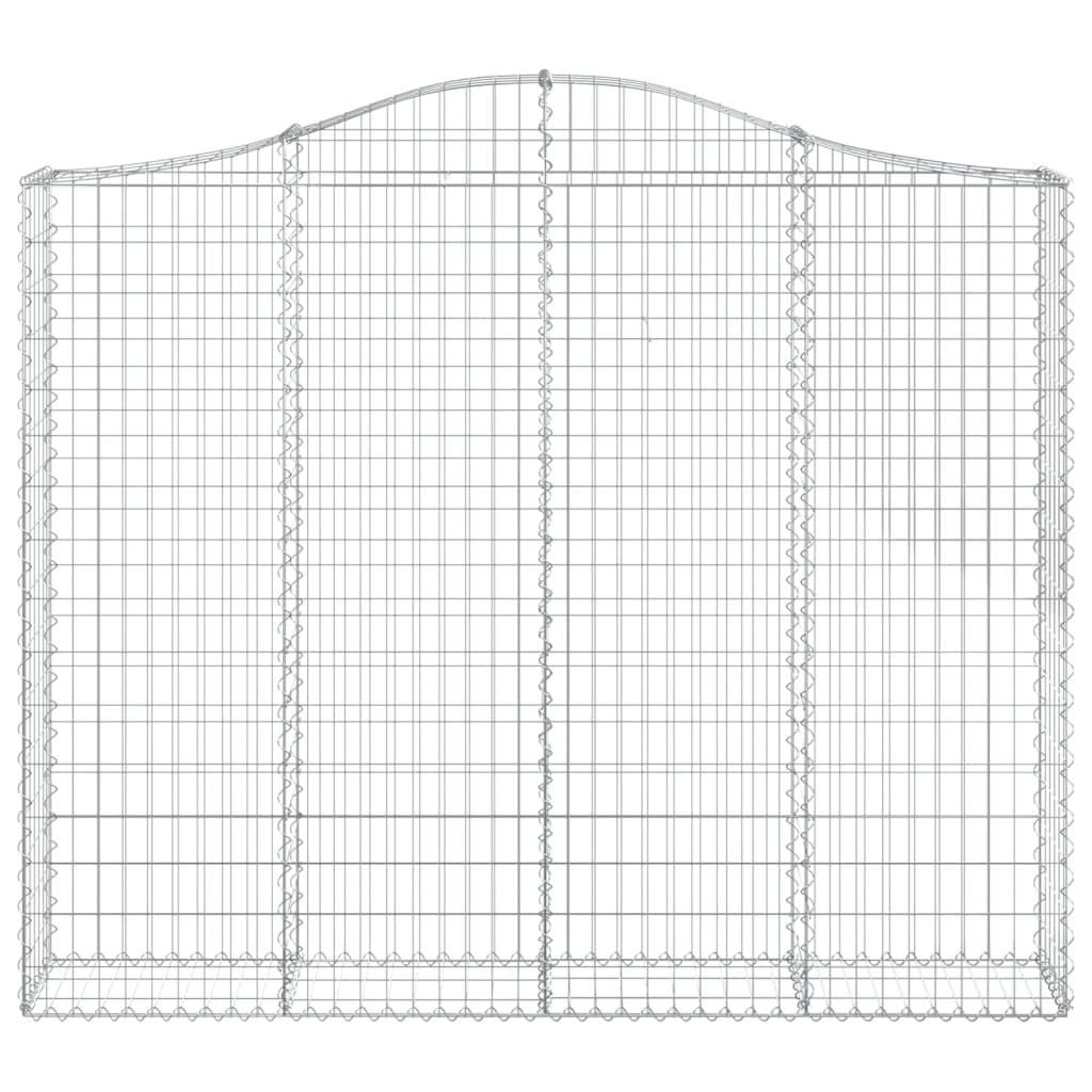 Gabionkurver buede 8 stk 200x30x160/180 cm galvanisert jern