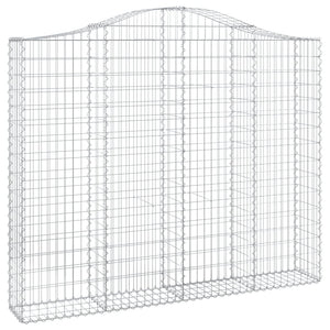 Gabionkurver buede 13 stk 200x30x160/180 cm galvanisert jern