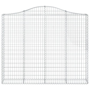 Gabionkurver buede 13 stk 200x30x160/180 cm galvanisert jern