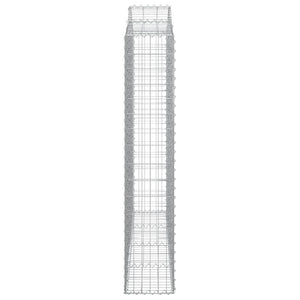 Gabionkurver buede 13 stk 200x30x160/180 cm galvanisert jern