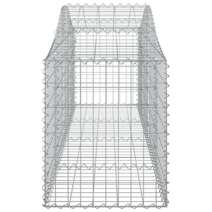 Gabionkurver buede 12 stk 200x50x60/80 cm galvanisert jern