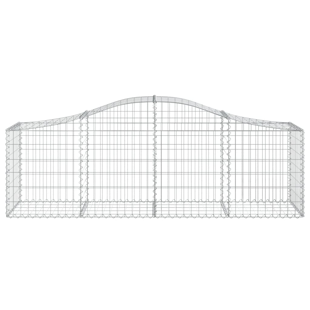 Gabionkurver buede 20 stk 200x50x60/80 cm galvanisert jern