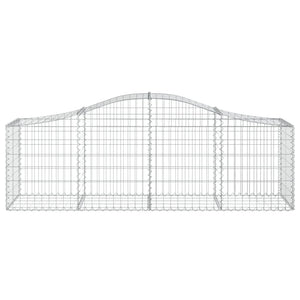 Gabionkurver buede 20 stk 200x50x60/80 cm galvanisert jern