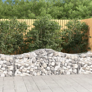 Gabionkurver buede 20 stk 200x50x60/80 cm galvanisert jern
