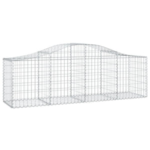 Gabionkurver buede 25 stk 200x50x60/80 cm galvanisert jern