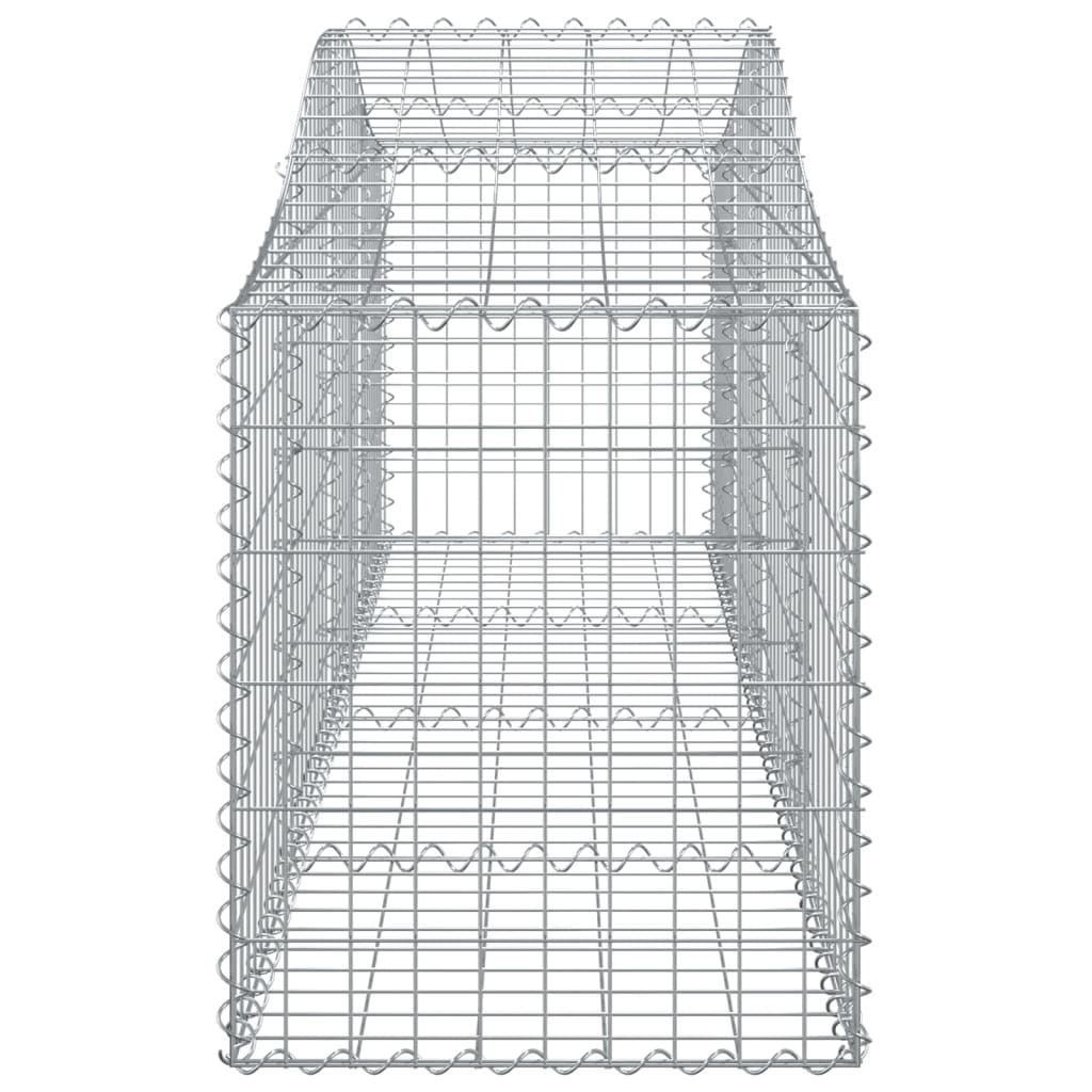 Gabionkurver buede 25 stk 200x50x60/80 cm galvanisert jern