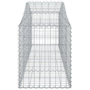 Gabionkurver buede 25 stk 200x50x60/80 cm galvanisert jern