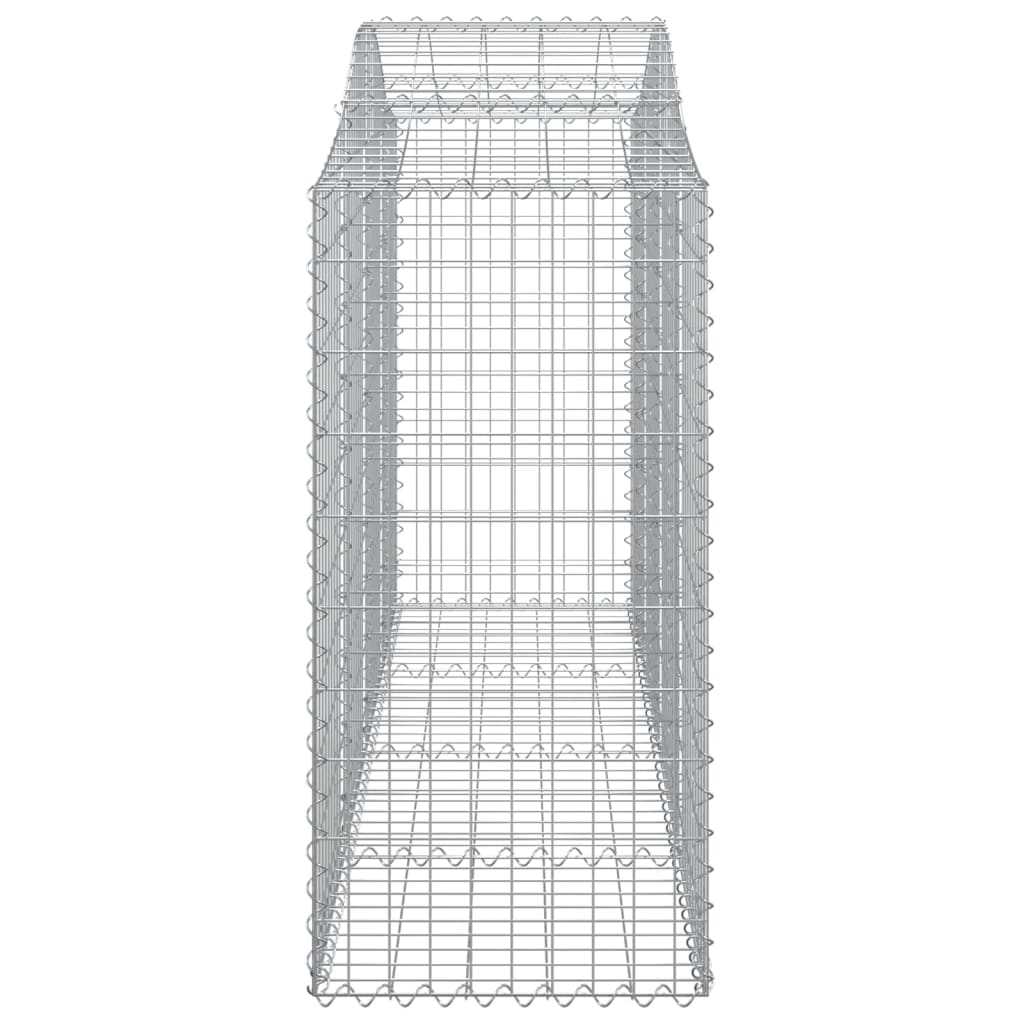 Gabionkurver buede 40 stk 200x50x100/120 cm galvanisert jern