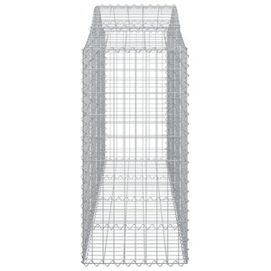 Gabionkurver buede 40 stk 200x50x100/120 cm galvanisert jern