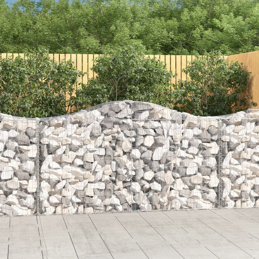 Gabionkurver buede 50 stk 200x50x100/120 cm galvanisert jern