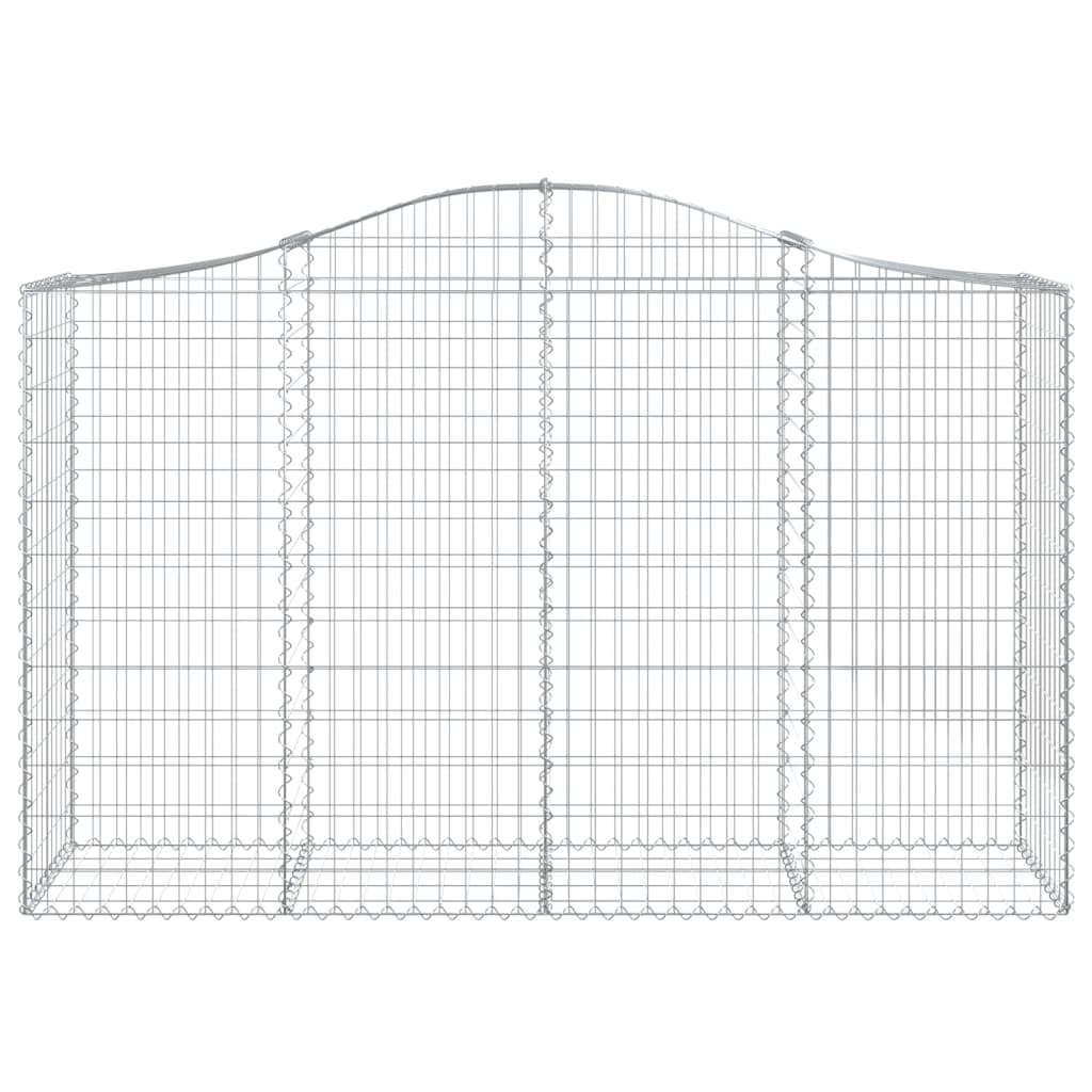 Gabionkurver buede 11 stk 200x50x120/140 cm galvanisert jern