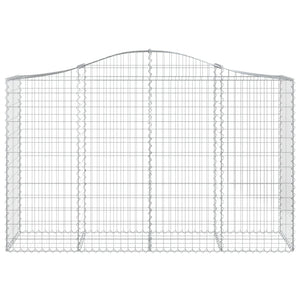 Gabionkurver buede 11 stk 200x50x120/140 cm galvanisert jern