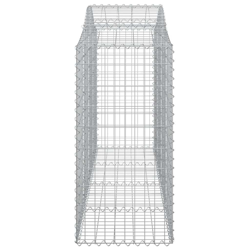 Gabionkurver buede 11 stk 200x50x120/140 cm galvanisert jern