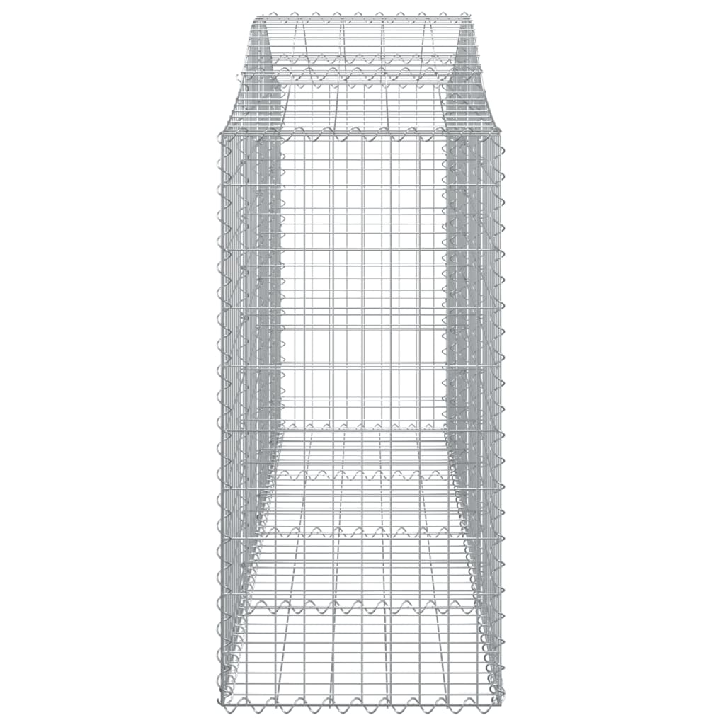 Gabionkurver buede 12 stk 200x50x120/140 cm galvanisert jern