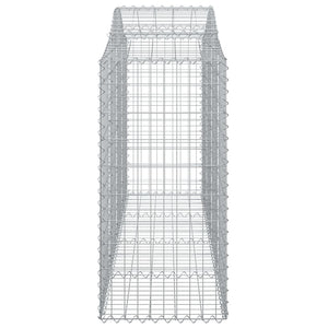 Gabionkurver buede 18 stk 200x50x120/140 cm galvanisert jern