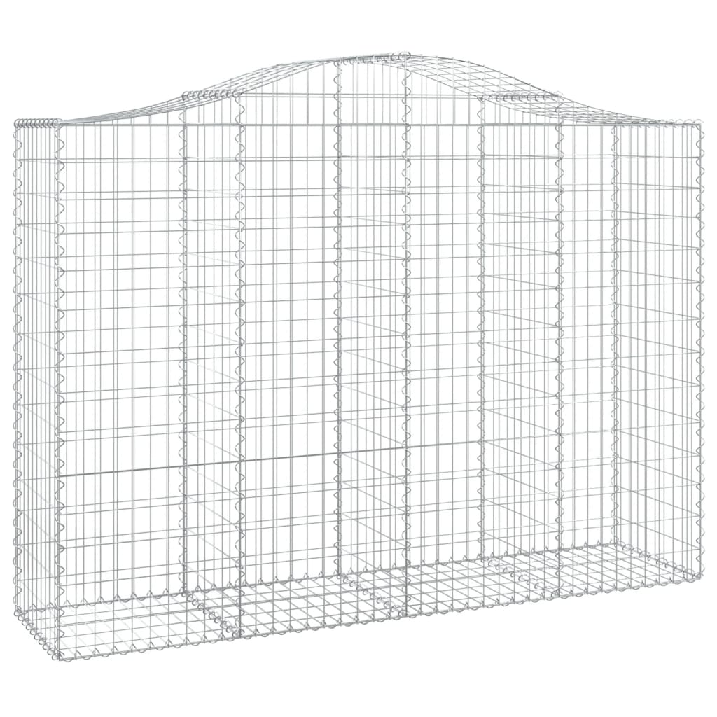 Gabionkurver buede 11 stk 200x50x140/160 cm galvanisert jern