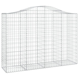 Gabionkurver buede 11 stk 200x50x140/160 cm galvanisert jern
