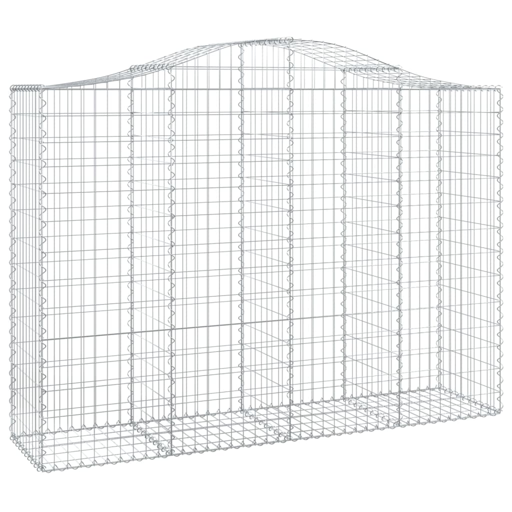 Gabionkurver buede 25 stk 200x50x140/160 cm galvanisert jern