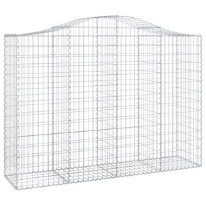 Gabionkurver buede 25 stk 200x50x140/160 cm galvanisert jern