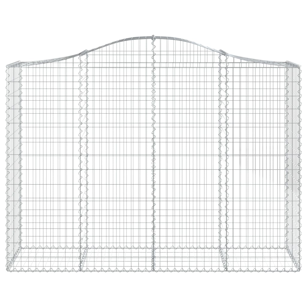 Gabionkurver buede 25 stk 200x50x140/160 cm galvanisert jern