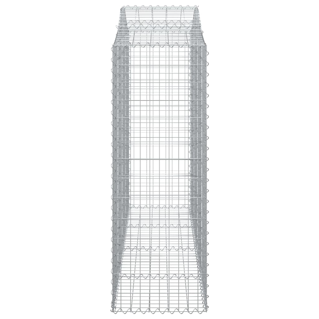 Gabionkurver buede 25 stk 200x50x140/160 cm galvanisert jern