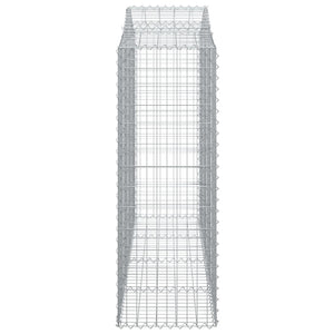 Gabionkurver buede 25 stk 200x50x140/160 cm galvanisert jern