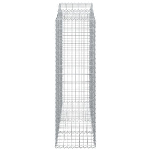Gabionkurver buede 14 stk 200x50x160/180 cm galvanisert jern