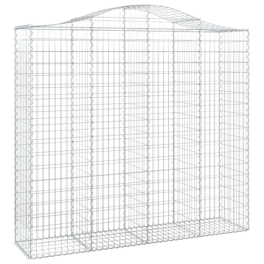 Gabionkurver buede 8 stk 200x50x180/200 cm galvanisert jern