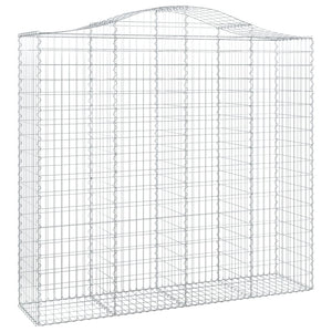 Gabionkurver buede 8 stk 200x50x180/200 cm galvanisert jern