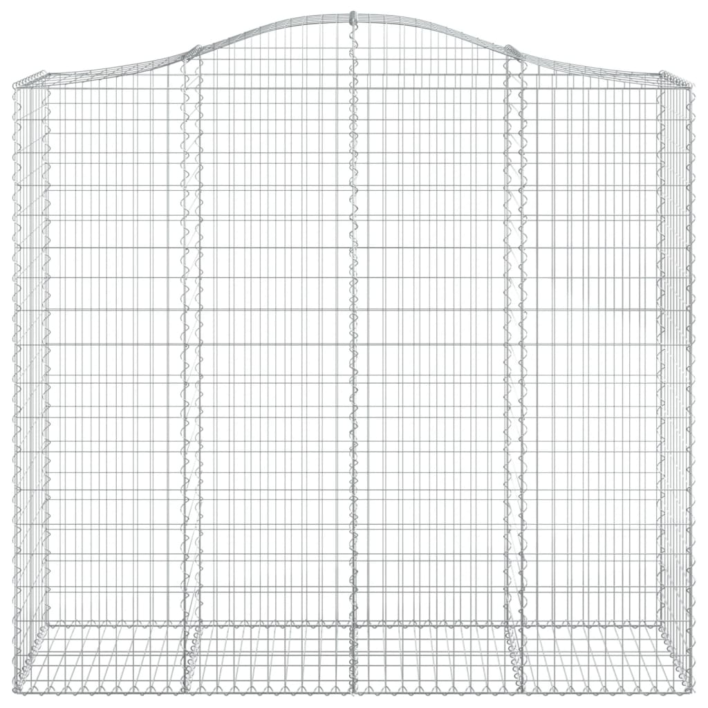 Gabionkurver buede 8 stk 200x50x180/200 cm galvanisert jern