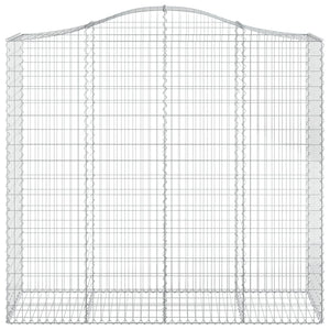 Gabionkurver buede 8 stk 200x50x180/200 cm galvanisert jern