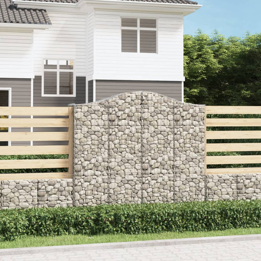 Gabionkurver buede 8 stk 200x50x180/200 cm galvanisert jern