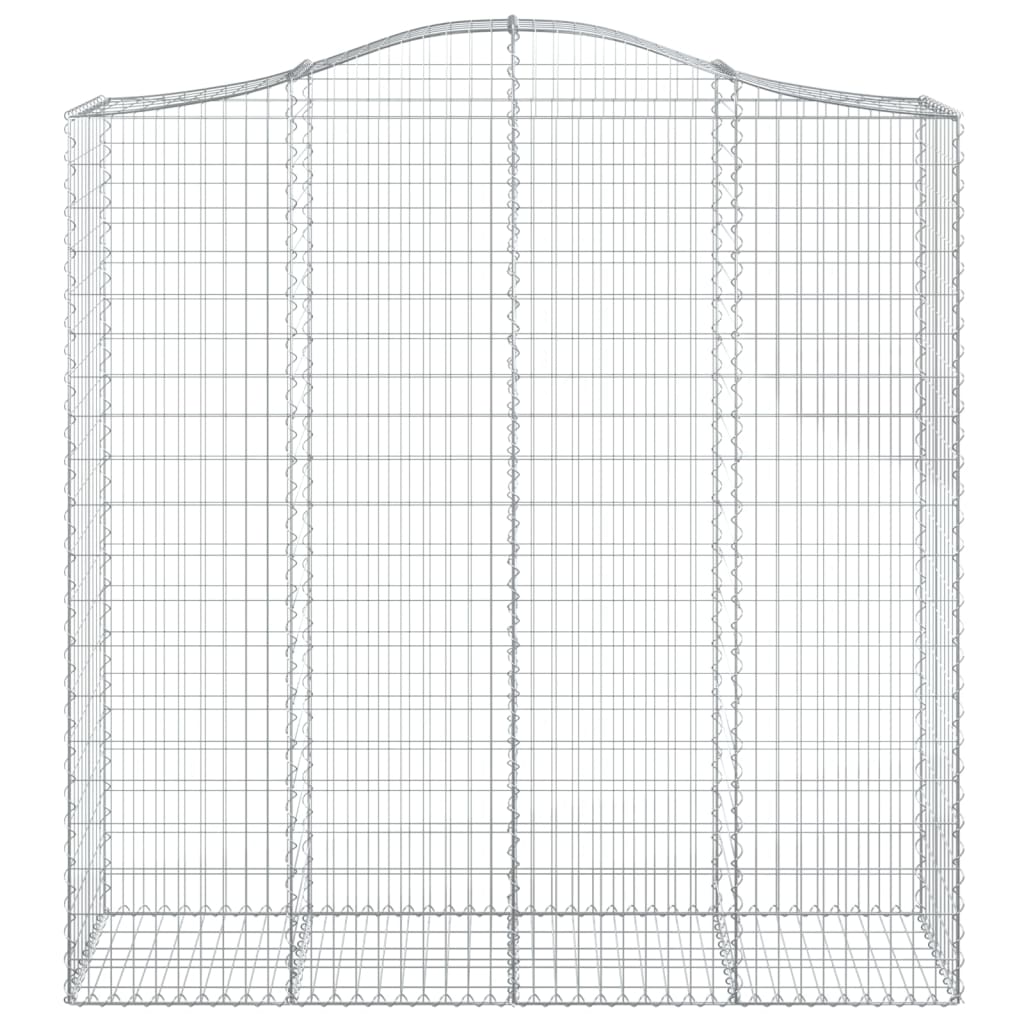 Gabionkurver buede 5 stk 200x50x200/220 cm galvanisert jern