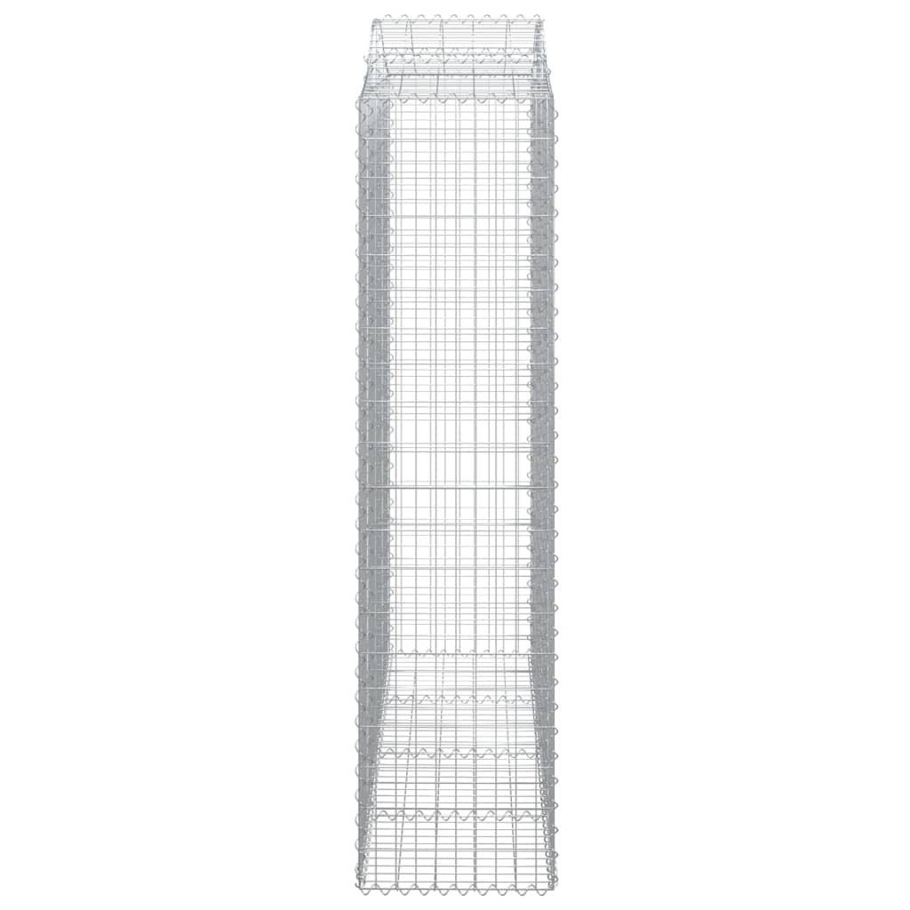Gabionkurver buede 5 stk 200x50x200/220 cm galvanisert jern