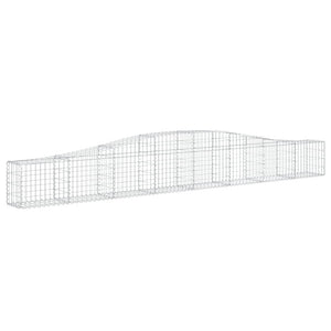 Gabionkurver buede 10 stk 400x30x40/60 cm galvanisert jern