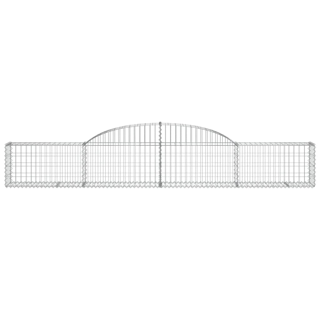 Gabionkurver buede 7 stk 300x30x40/60 cm galvanisert jern