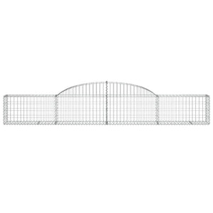 Gabionkurver buede 7 stk 300x30x40/60 cm galvanisert jern