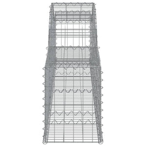 Gabionkurver buede 7 stk 300x30x40/60 cm galvanisert jern