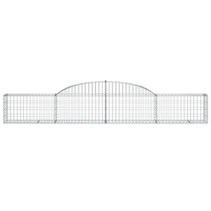 Gabionkurver buede 10 stk 300x30x40/60 cm galvanisert jern