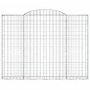 Gabionkurver buede 2 stk 300x30x220/240 cm galvanisert jern
