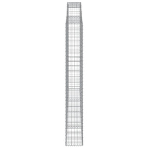 Gabionkurver buede 2 stk 300x30x220/240 cm galvanisert jern