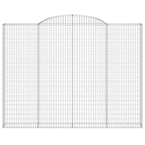 Gabionkurver buede 3 stk 300x30x220/240 cm galvanisert jern