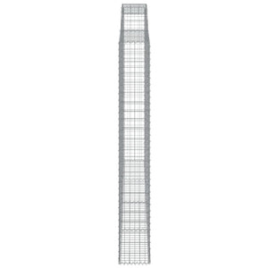 Gabionkurver buede 3 stk 300x30x220/240 cm galvanisert jern